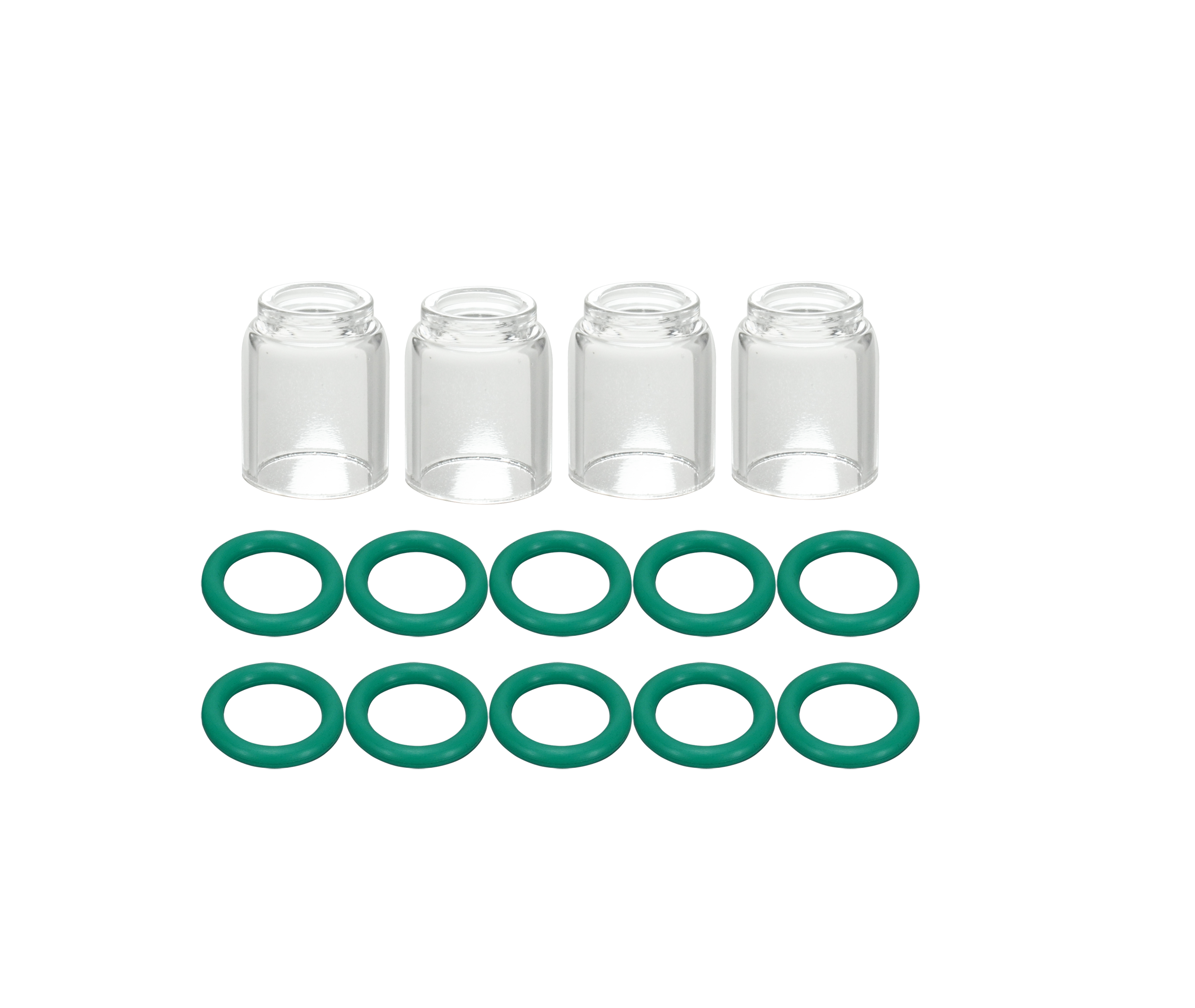 TIG Glass Cup Clear Quartz Nozzles #7 7/16" & 11.0mm 53N61 for PTA DB SR WP 9 17 18 20 25 26 TIG Welding Torch 14pcs