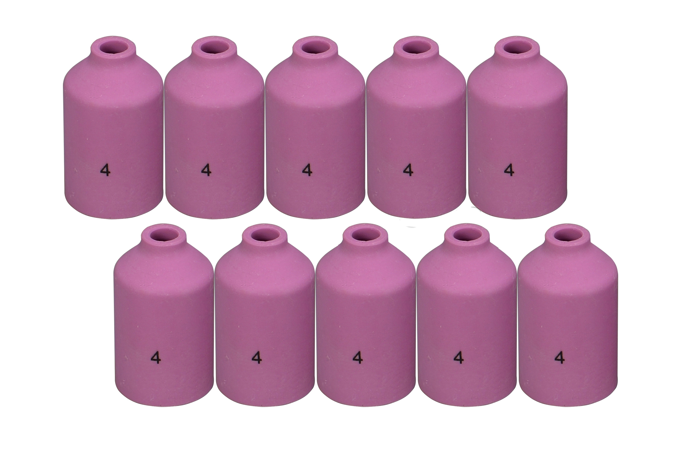  TIG Gas Lens Alumina Nozzle Ceramic Cup 54N18 (#4, 1/4") for WP 17 18 26 TIG Welding Torch 10pk