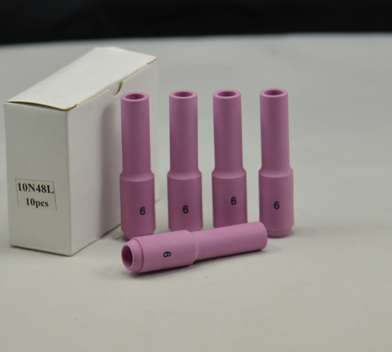 TIG Alumina Nozzles Ceramic Shield Cup 10N48L (#6L 3/8") Fit DB PTA SR WP 17 18 26 TIG Welding Torch 5pk