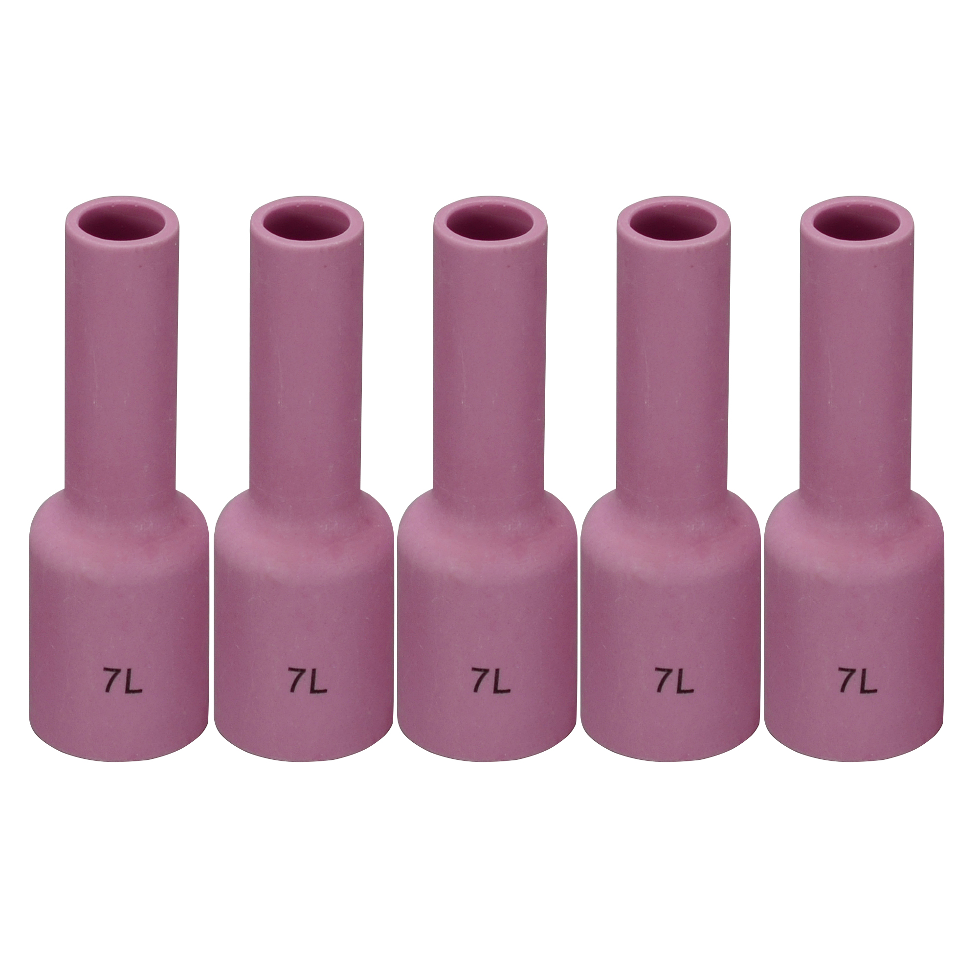 TIG Gas Lens Alumina Nozzle Ceramic Cup Long 54N15L (#7L 7/16") Orifice Fit SR DTA DB WP 17 18 26 TIG Welding Torch 5pk