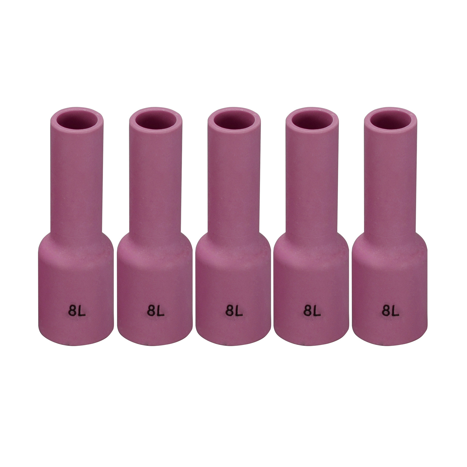 TIG Alumina Gas Lens Ceramic Cup 54N Series for TIG Welding Torch WP 17 18 26 Series in Lincoln Miller ESAB Weldcraft CK Everlast (54N14L (#8L 1/2") 5pk)