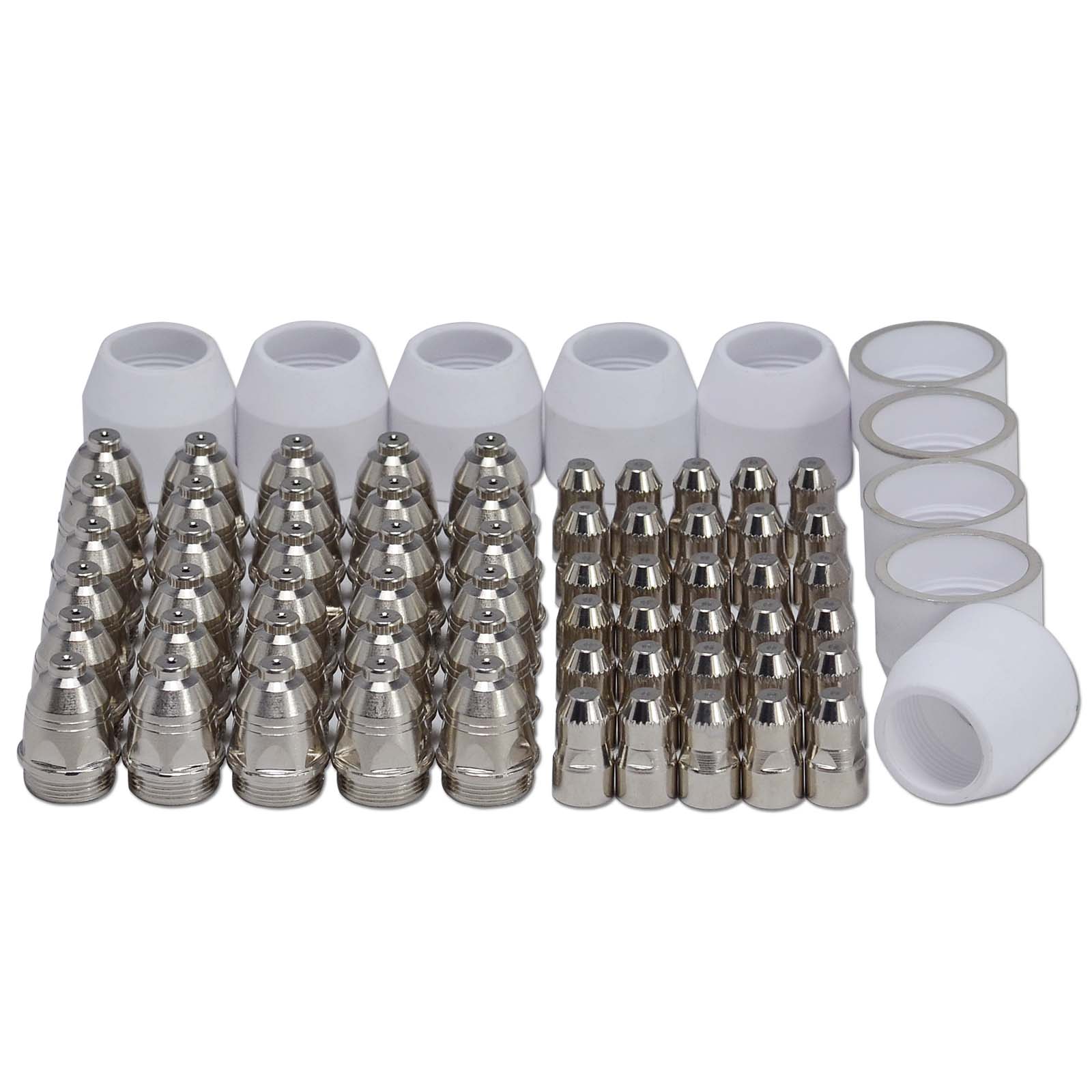 P-80 Plasma Cutting Tips 0.059" & 1.5mm 100A Electrodes Shield Cup Torch Consumables Kit 70pcs