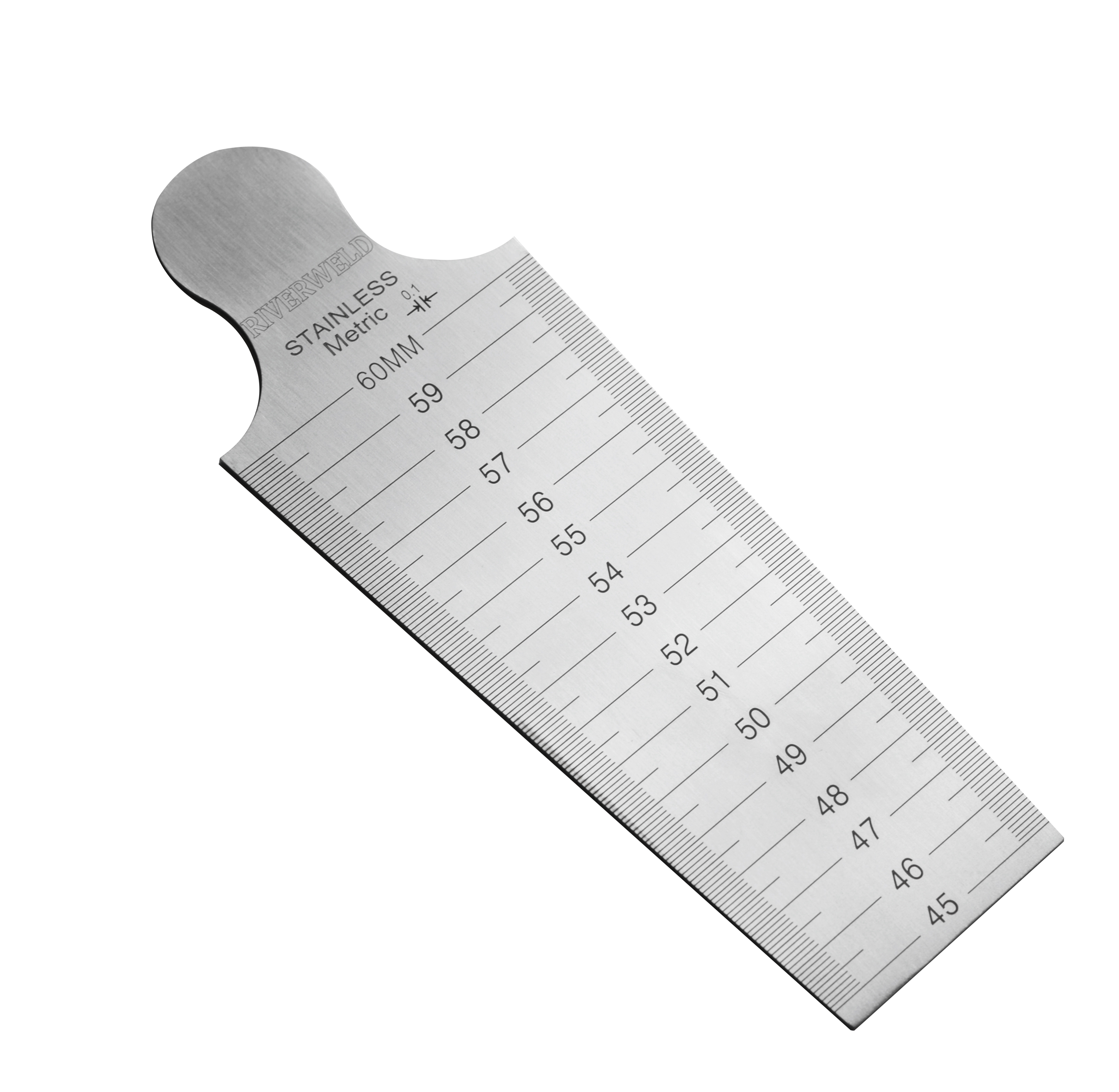 Welding Gauge Taper Gage Both Inch & Metric 1-13/16" to 2-3/8" & 45-60mm Welding Inspection