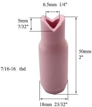 TIG Alumina Nozzle Ceramic Cups Outside & Inside 90º 10N50 1/4" 6.5mm Collet Body 10N24 10N32 3/32" 2.4mm Back Cap 57Y Series Cup Gasket 18CG SR WP 17 18 26 TIG Welding Torch 10pcs