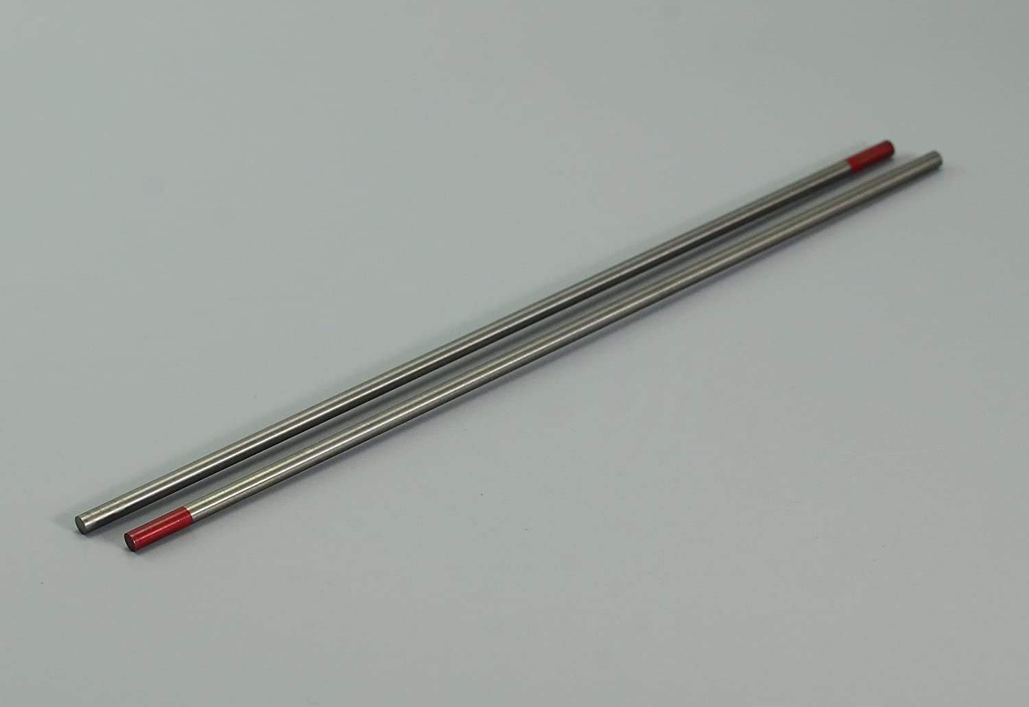 TIG Welding Tungsten Electrode 2% Thoriated WT20 Red Tips 1/8"x7" & 3.2mm x 175mm Pack of 10