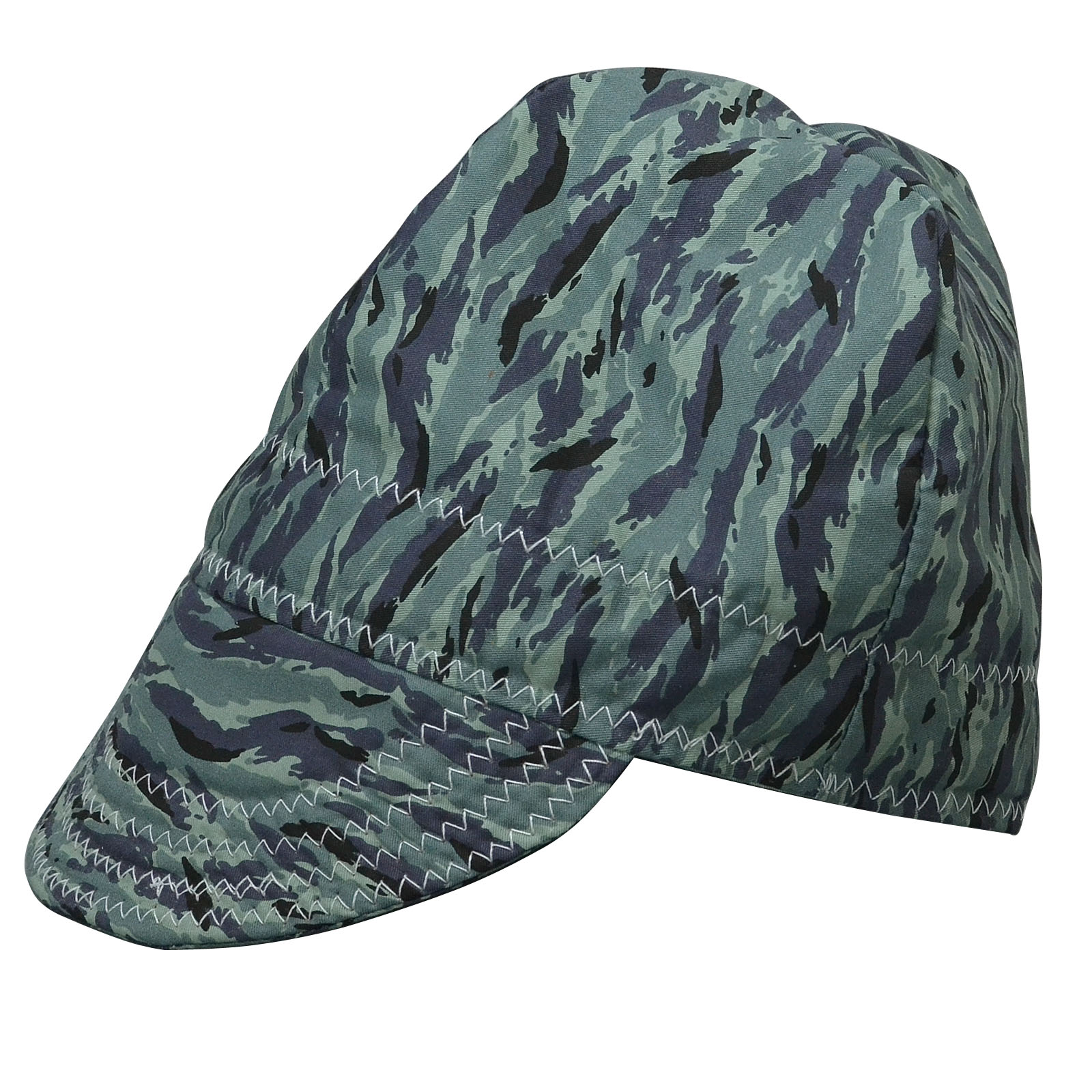 HK-Bluesweld Welding Caps with Cotton Mesh Lining for Welders Grey