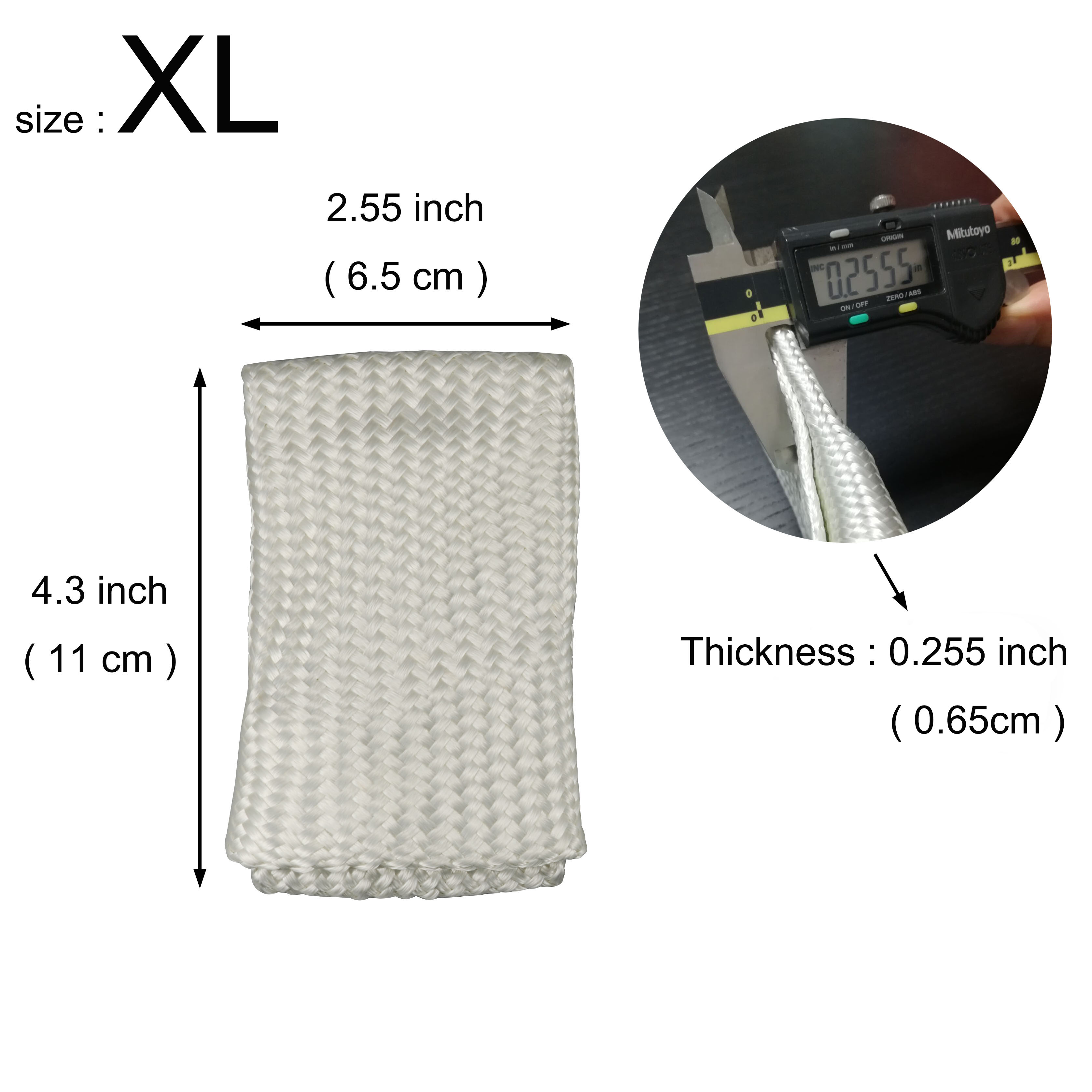 Tig Welding Glove Tips Finger Heat Shield X-Large, 2PK