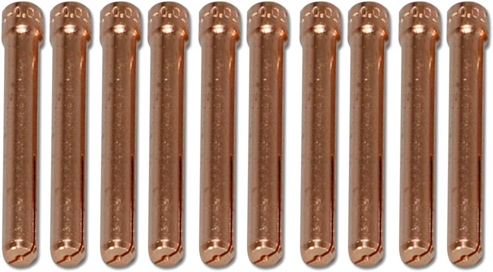 TIG Collet 10N23 1/16" & 1.6mm Orifice for QQ300 PTA DB SR WP 17 18 26 TIG Welding Torch Pack of 10
