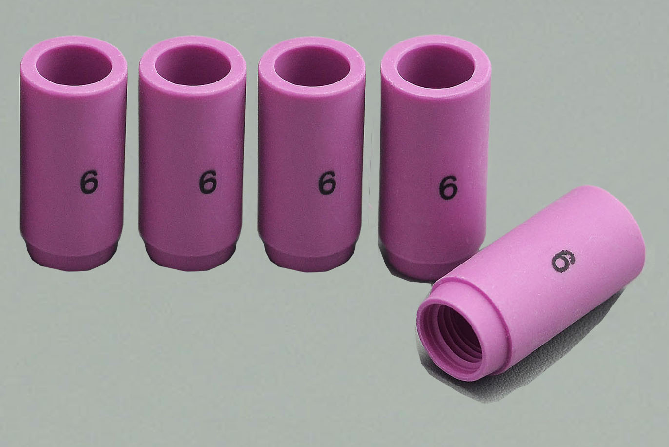 HK-Bluesweld TIG Alumina Nozzle Ceramic Cups #6 13N10 3/8" Orifice Fit PTA SR DB WP 9 17 18 20 25 26 TIG Welding Torch Accessories 10pk