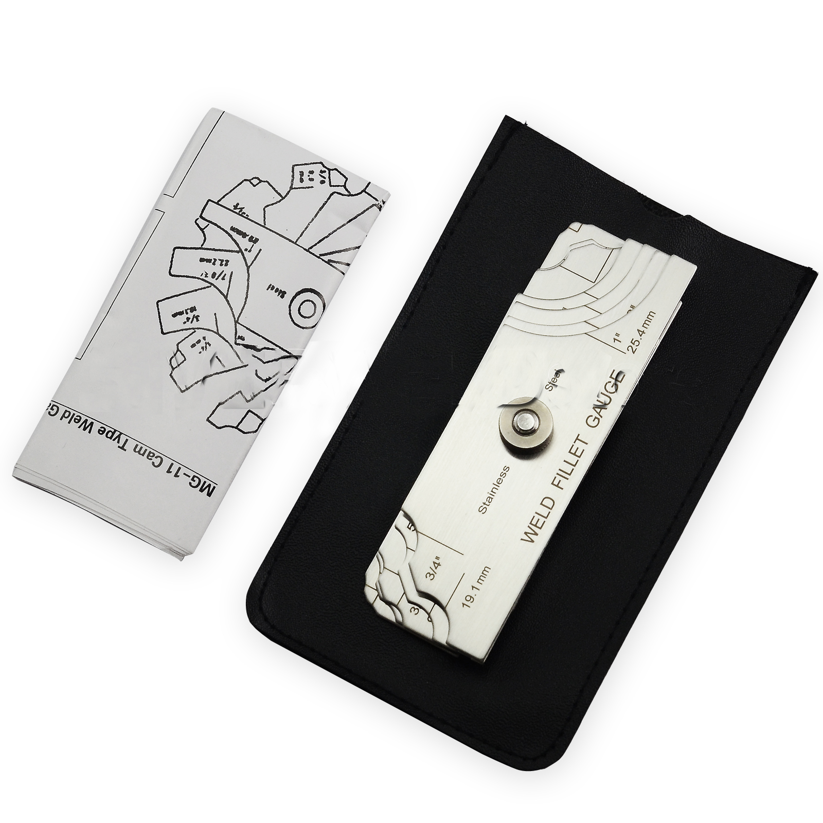 HK-Bluesweld 7piece Fillet Weld Set Gage Rl Gauge Depth Gauges Welding Inspection Test Ulnar Metric & Inch