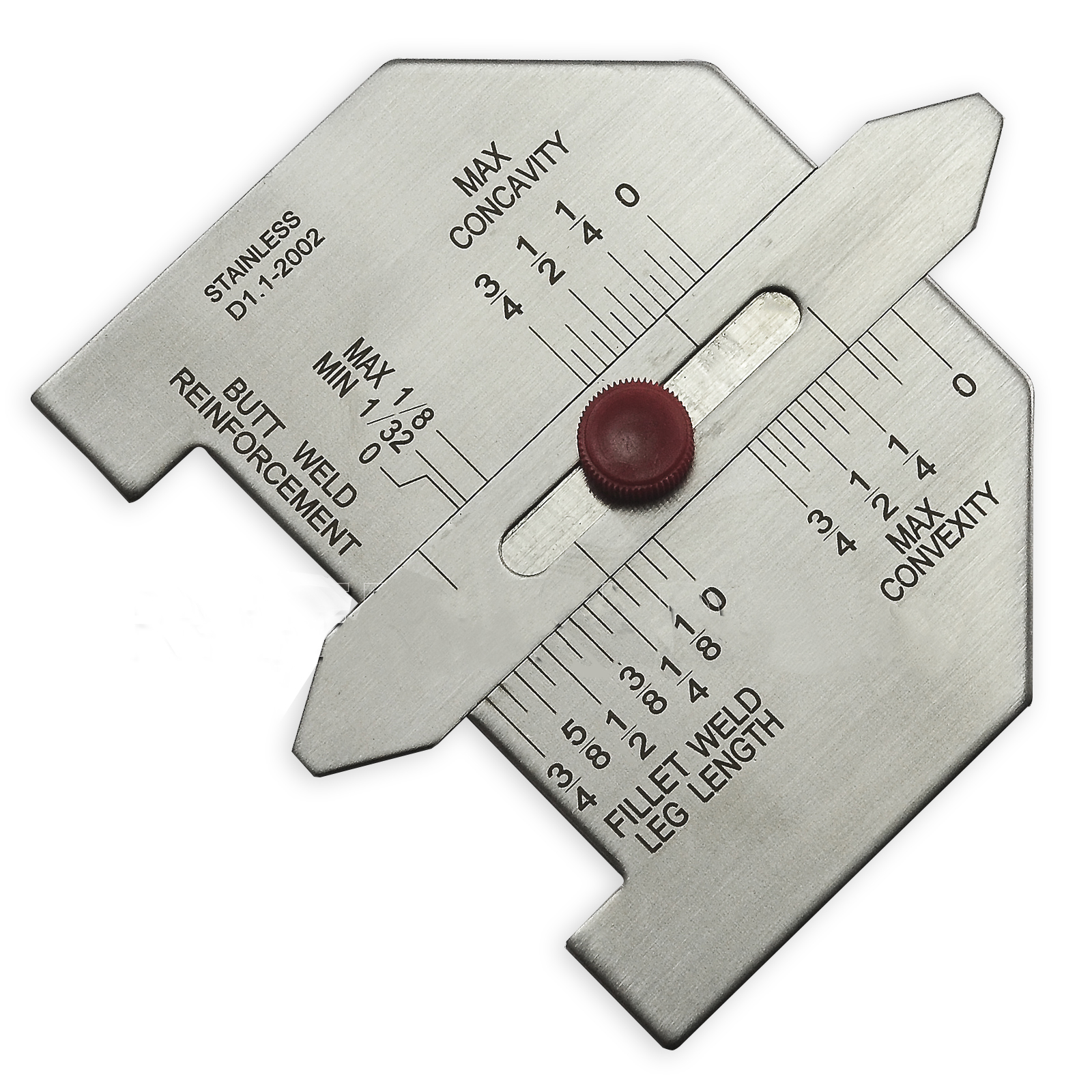 HK-Bluesweld Automatic Weld Size Fillet Weld Butt Weld Welding Gauge Stainless Steel Inch Inspection Gauge