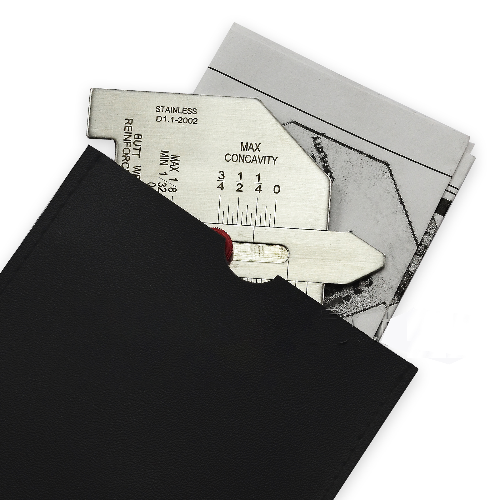 HK-Bluesweld Automatic Weld Size Fillet Weld Butt Weld Welding Gauge Stainless Steel Inch Inspection Gauge