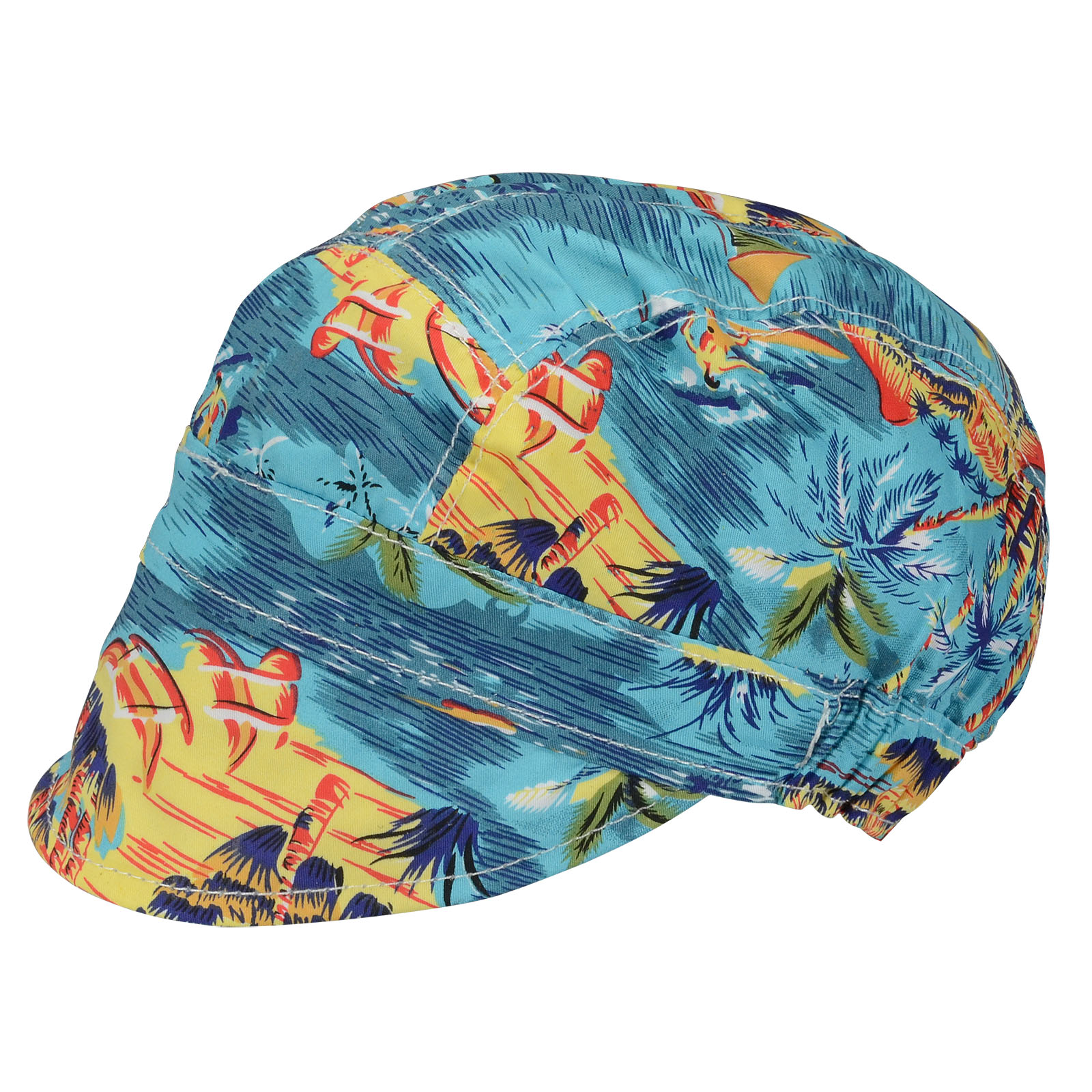 HK-Bluesweld Welding Protective Gear Helmet Caps Pure Cotton Coconut for Welders Blue