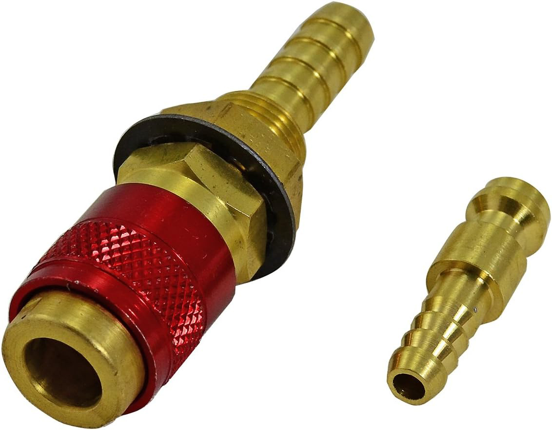 Argon Quick Connect Fittings Hose Connector For PTA DB SR WP 9 17 18 26 TIG Welding Torch Red Blue Gold Color 3set