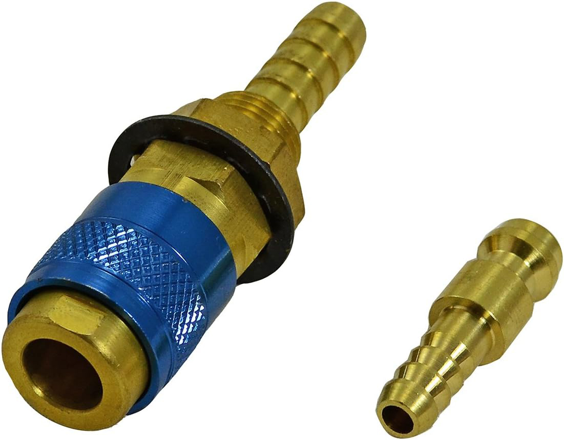 Argon Quick Connect Fittings Hose Connector For PTA DB SR WP 9 17 18 26 TIG Welding Torch Red Blue Gold Color 3set
