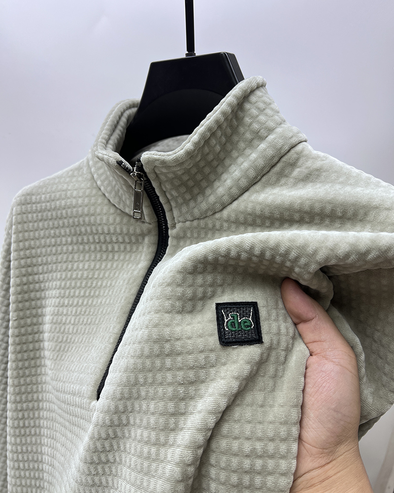 Premium Half-Zip Alpaca Fleece Pullover