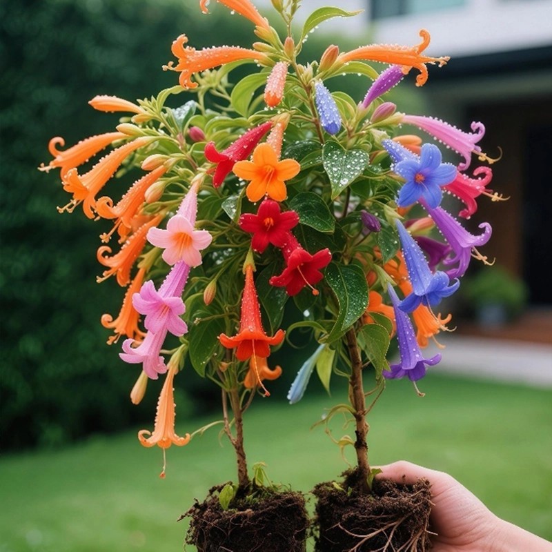 Mixed-Color Rainbow Firecracker Vine Seeds