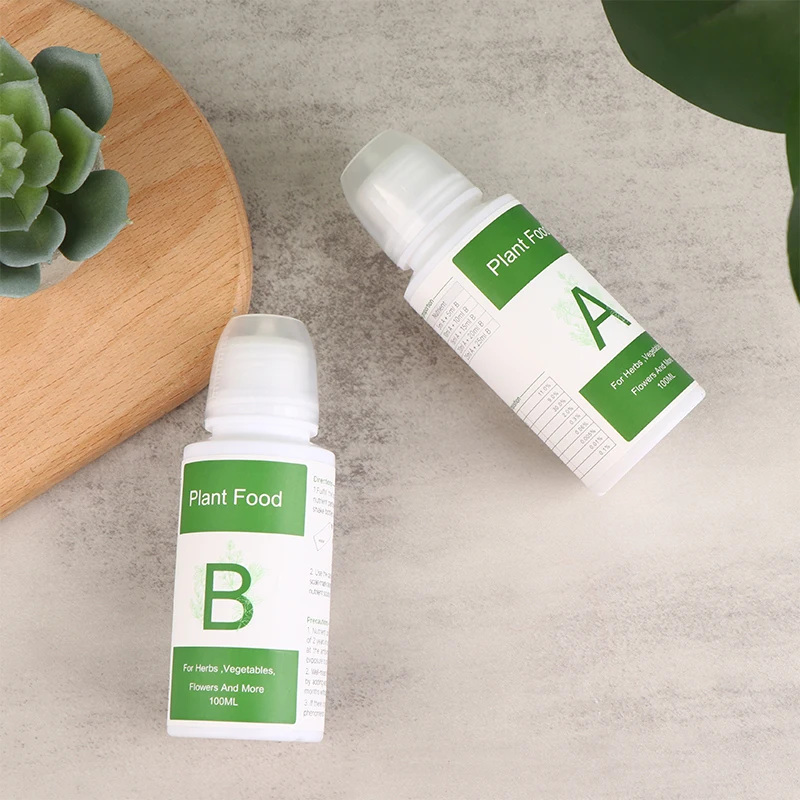 2-Pack Of Hydroponic Plant Nutrients (A and B) For Any Plant