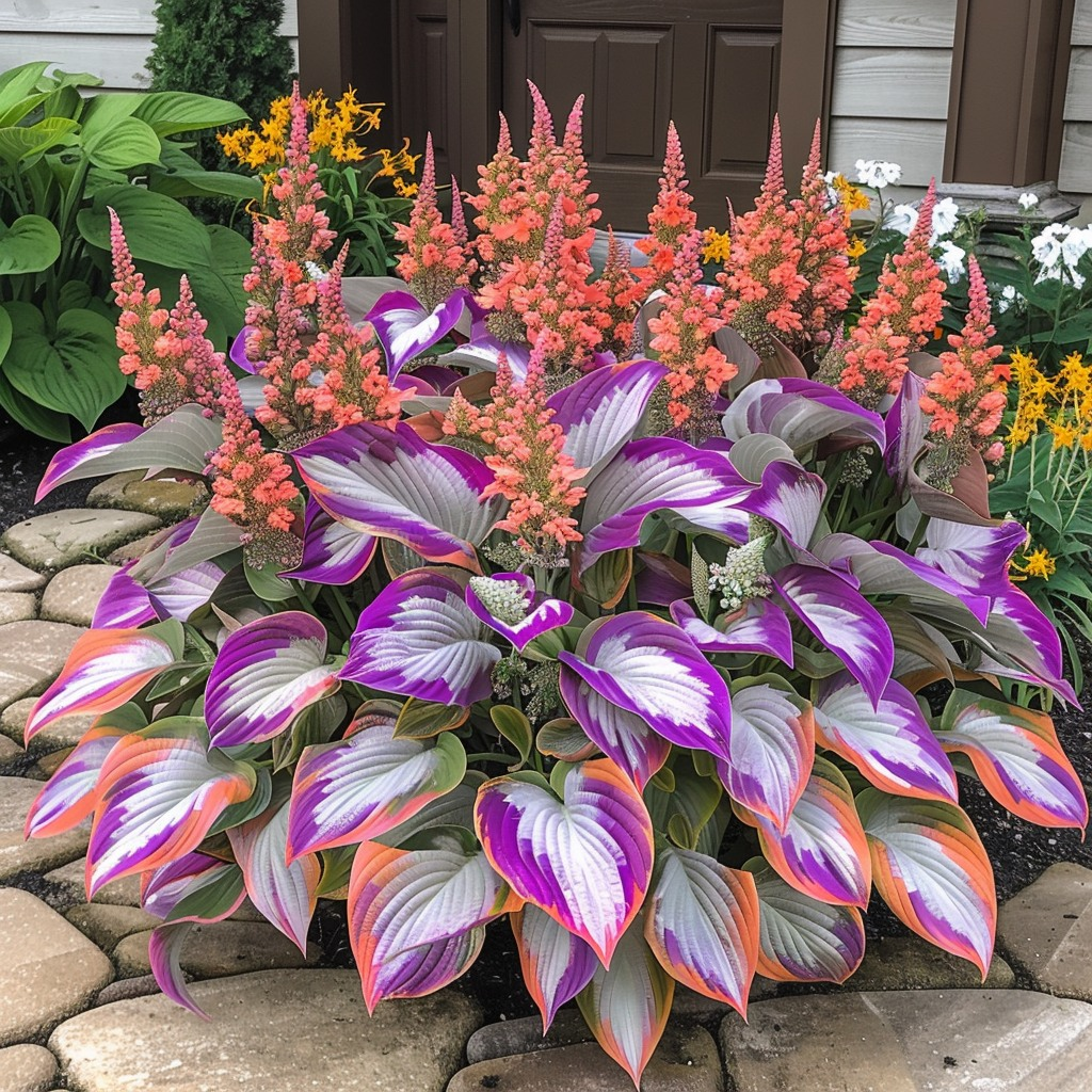 The Enchanting Hosta - Purple and Orange