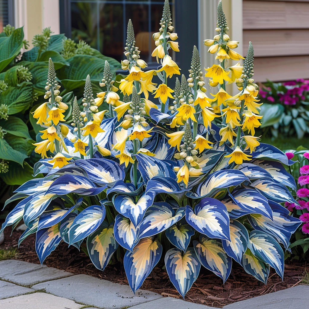 The Enchanting Hosta - Blue and Yellow