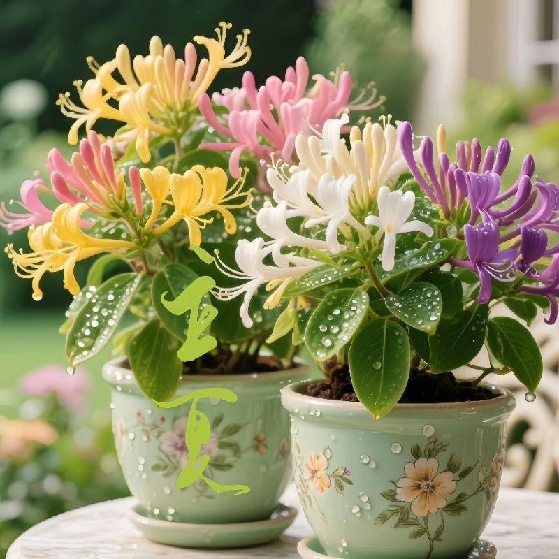 Mixed-color Honeysuckle Potted Seeds