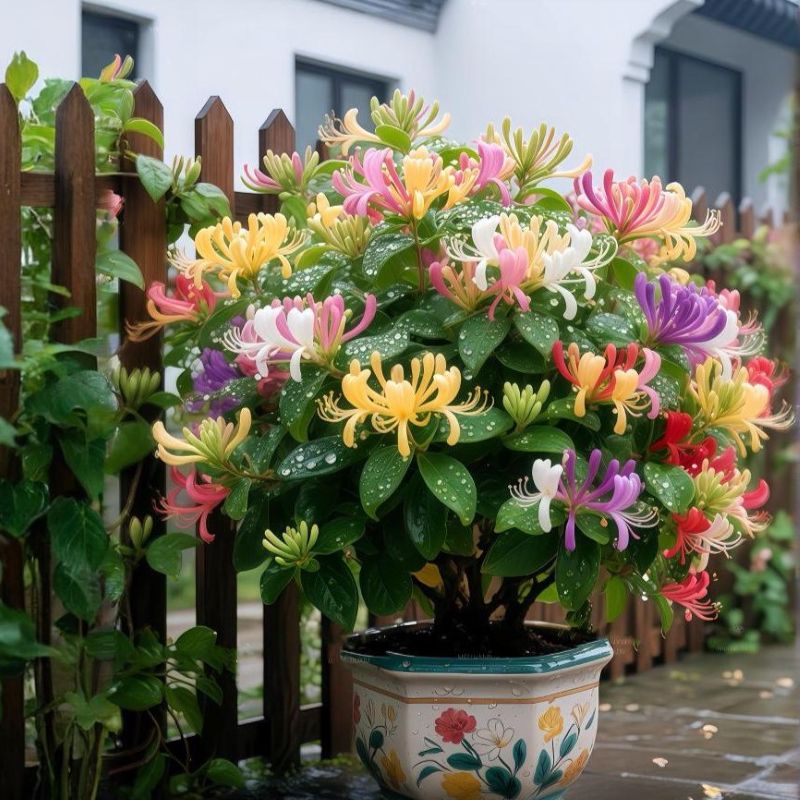 Mixed-color Honeysuckle Potted Seeds