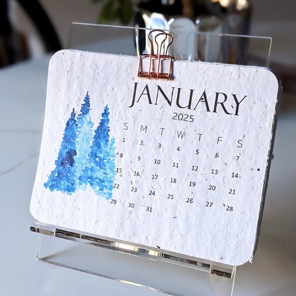 🌱Eco-Friendly Plantable Seed Calendar 2025