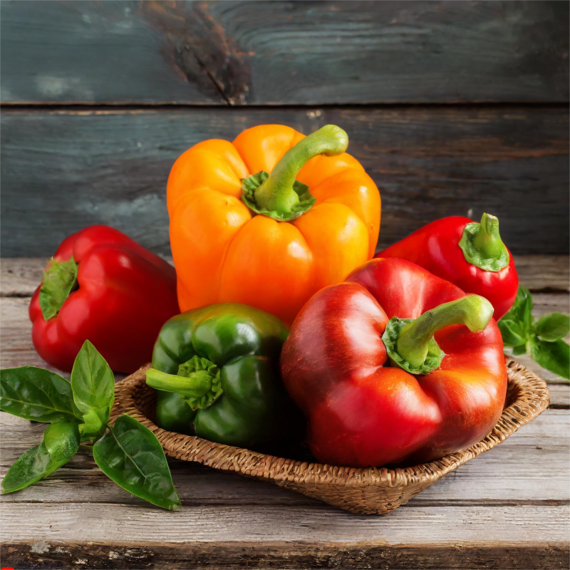 🌈Sweet Rainbow Organic Bell Pepper Seeds🫑