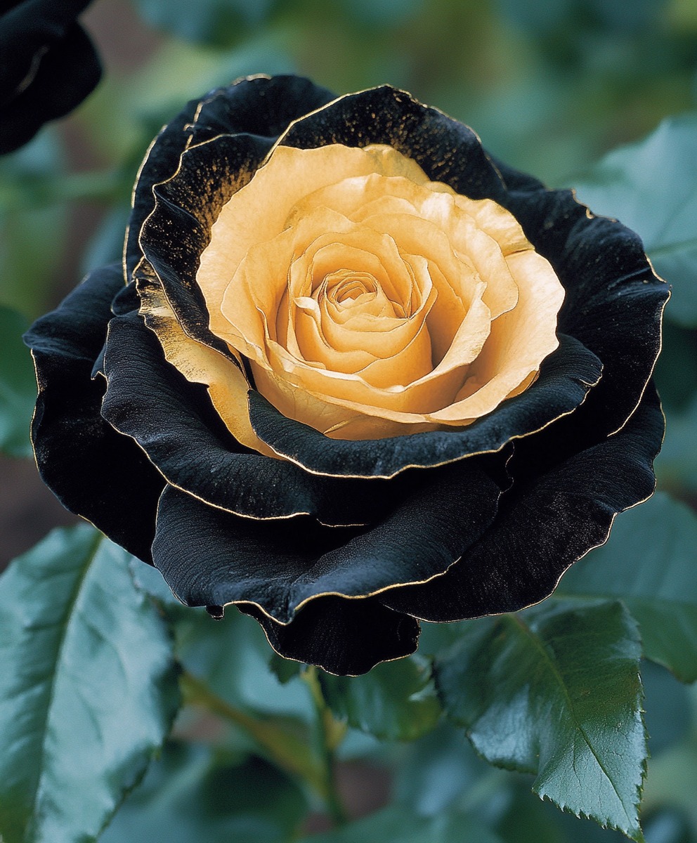 Black and Gold Rose Seeds (Rosa 'Midnight Sun')