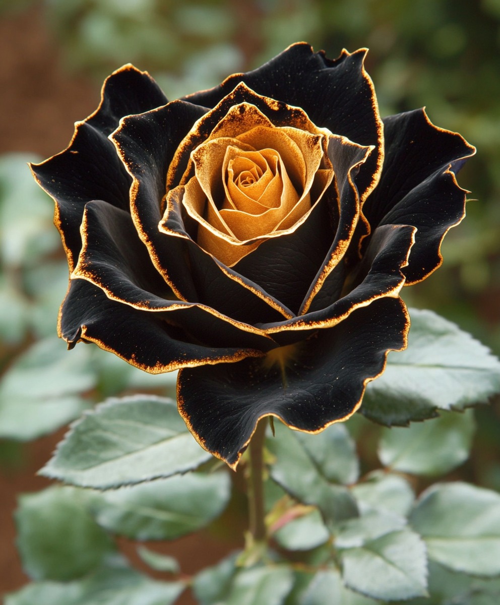 Black and Gold Rose Seeds (Rosa 'Midnight Sun')