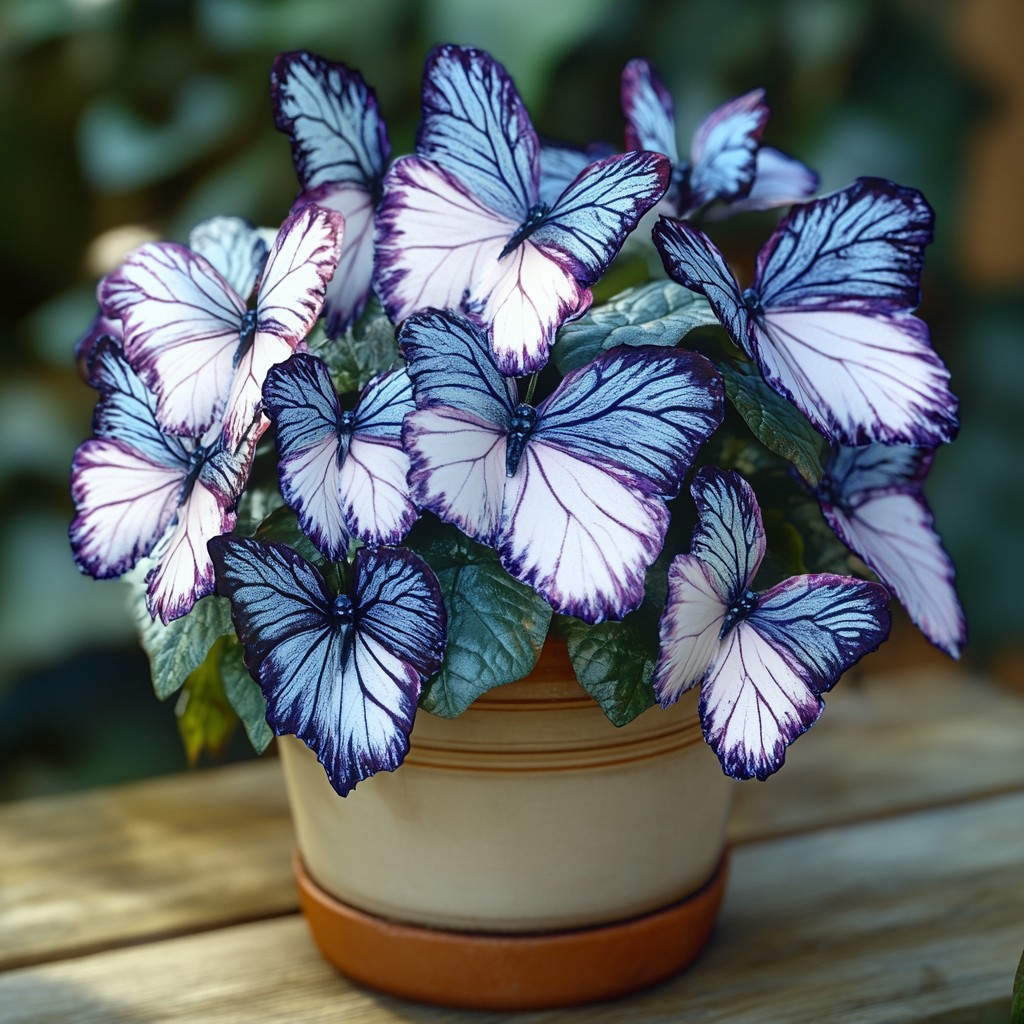 Blue-Purple Begonia 'Moonlight Butterfly' Seeds