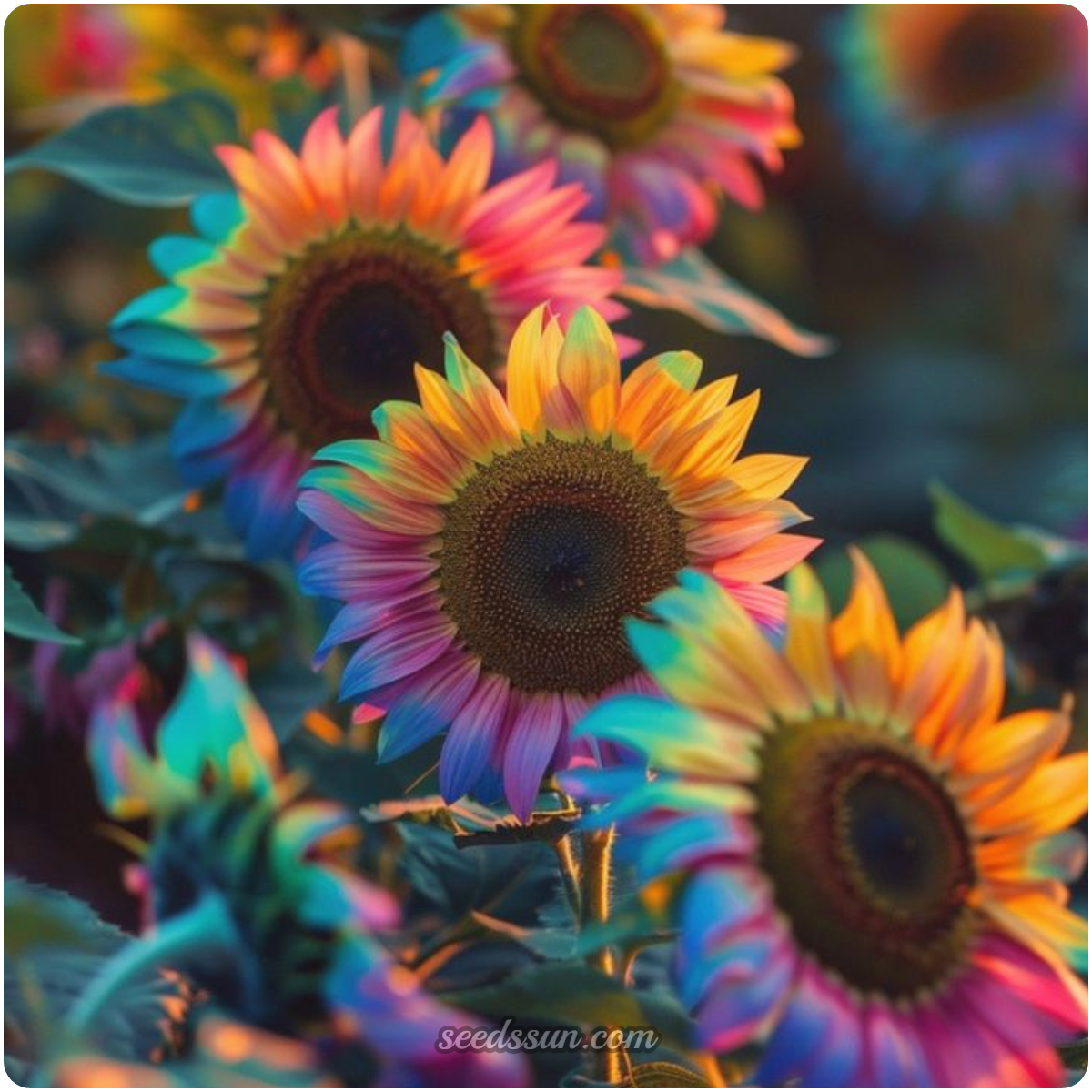 Rainbow Sunflower Seeds (Helianthus Annuus) 