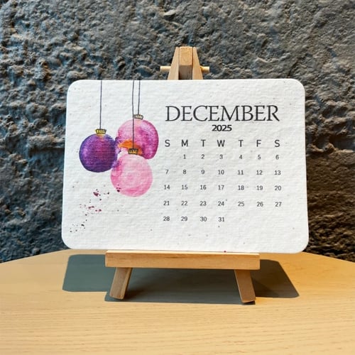 🌱Eco-Friendly Plantable Seed Calendar 2025