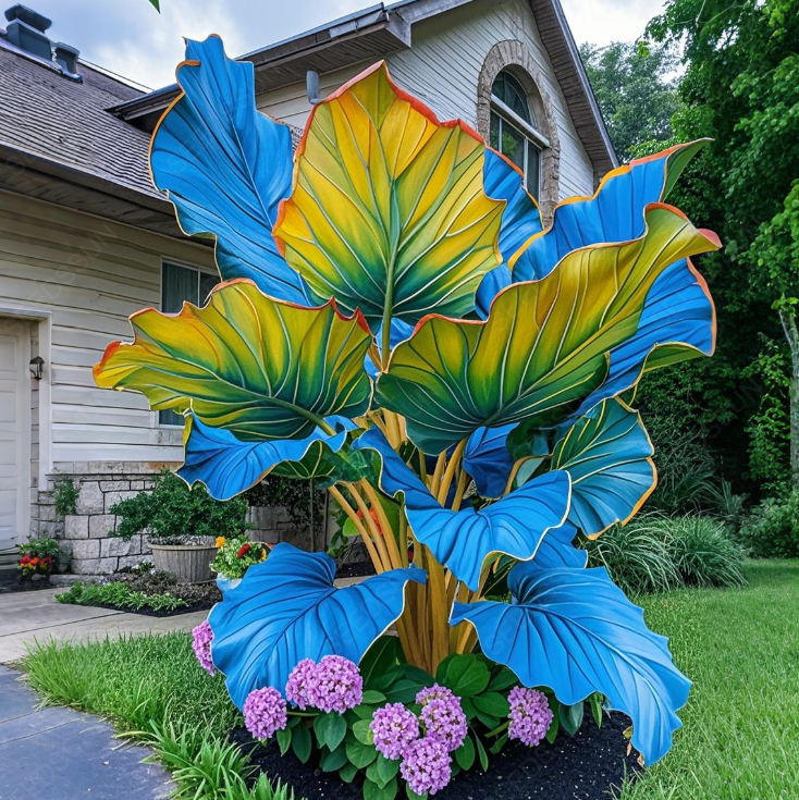 Blue&Yellow Giant Caladium Bulbs