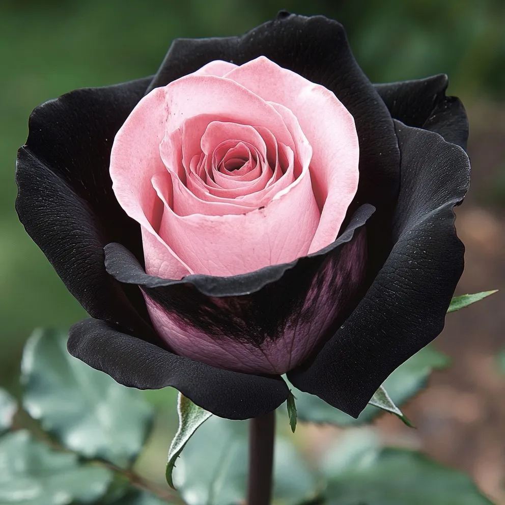 Pink and Black Rose Seeds