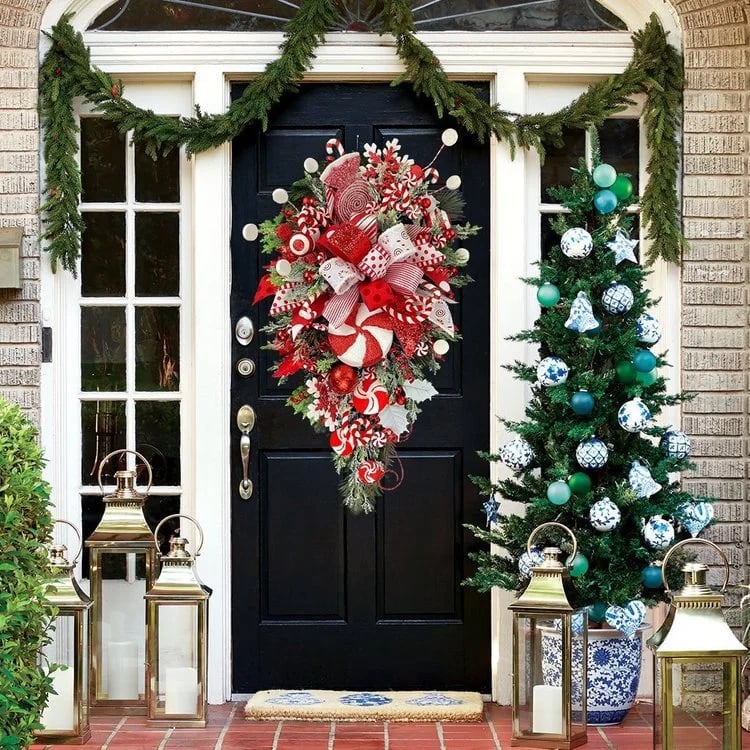 🔥Last Day 49% OFF🔥Cane Christmas Wreath🍭