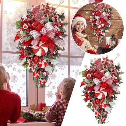 🔥Last Day 49% OFF🔥Cane Christmas Wreath🍭
