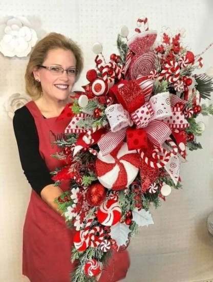 🔥Last Day 49% OFF🔥Cane Christmas Wreath🍭