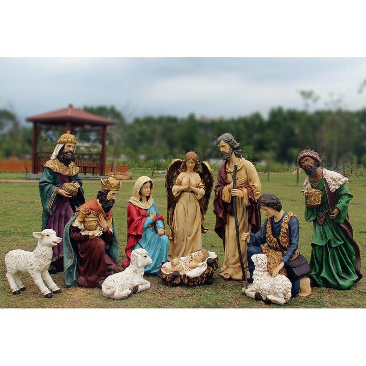 Further Reductions🎉-11 Piece Outdoor Nativity Lawn Art/Figurine Set