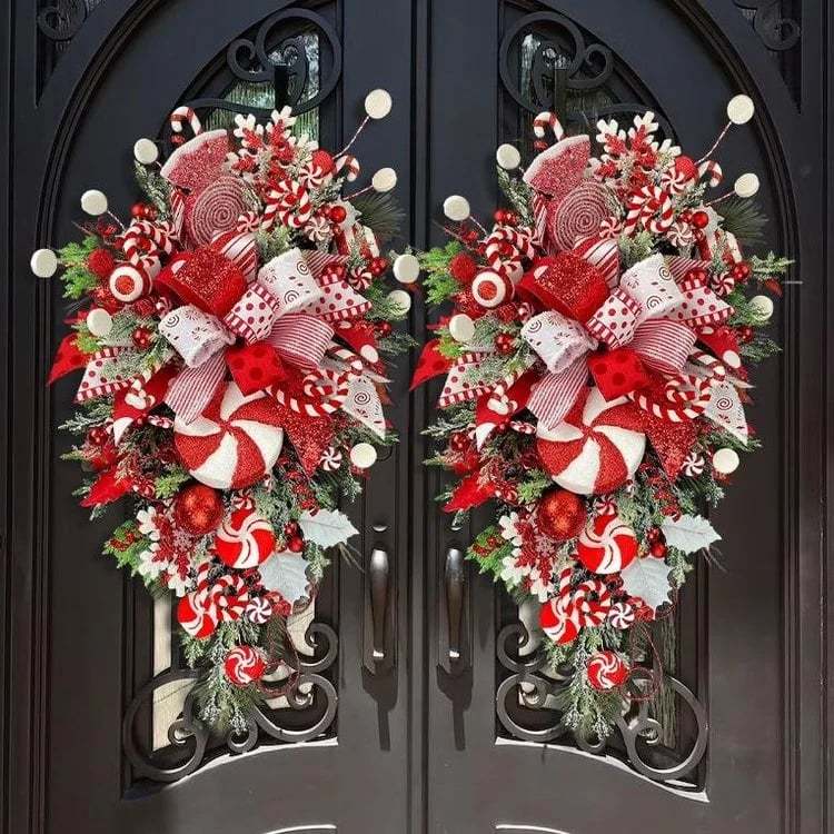 🔥Last Day 49% OFF🔥Cane Christmas Wreath🍭
