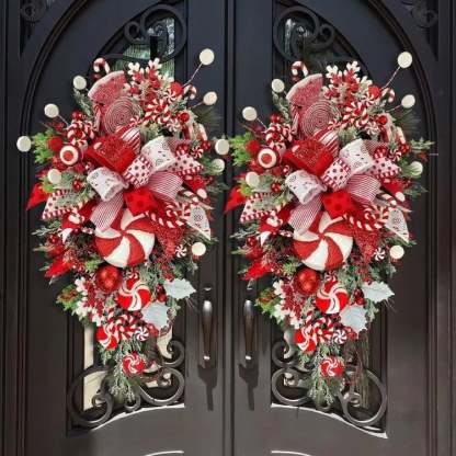 🔥Last Day 49% OFF🔥Cane Christmas Wreath🍭