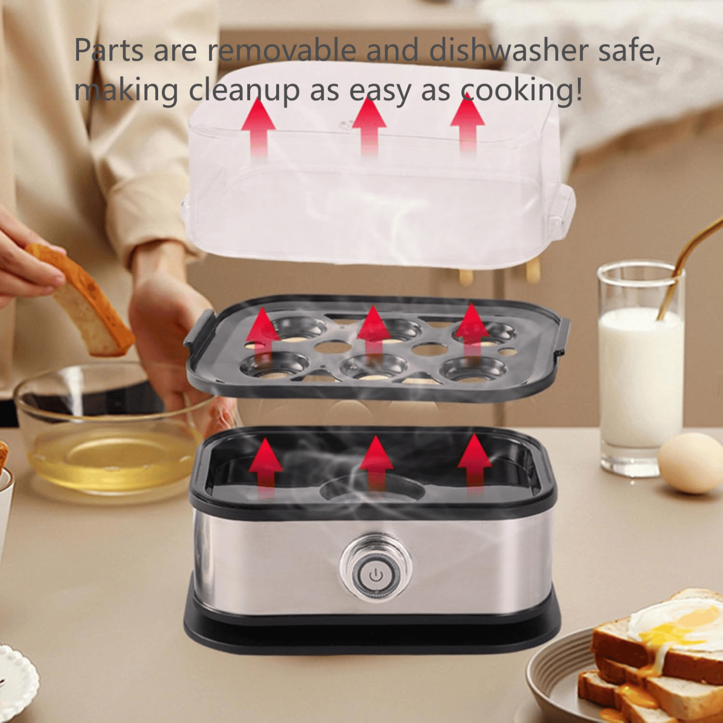 Effortless Breakfasts with Our Electric Egg Cooker! 🍳✨