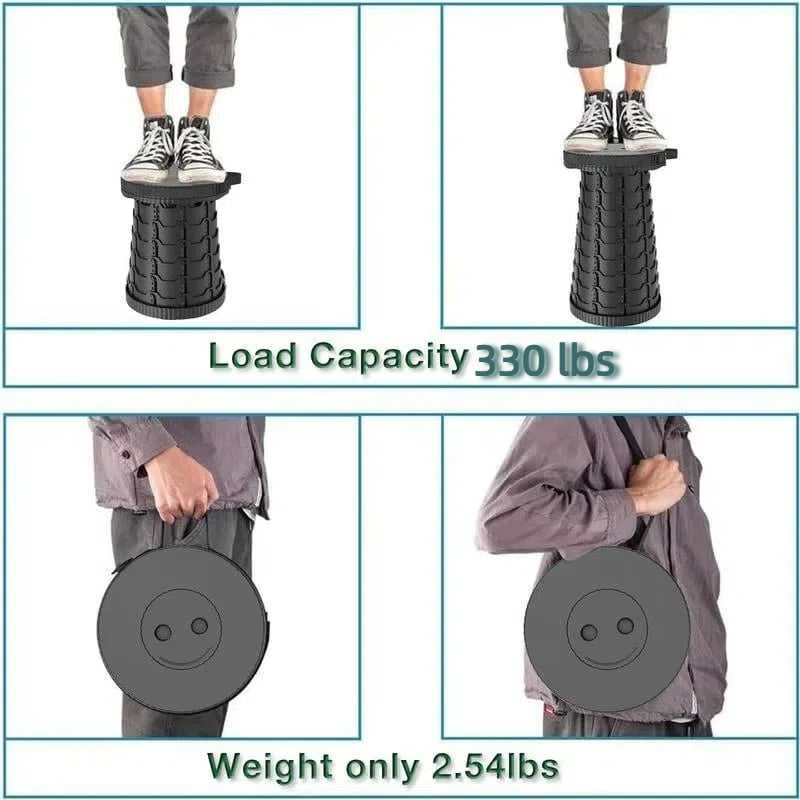 2025 Upgraded Heavy-Duty Collapsible Portable Stool