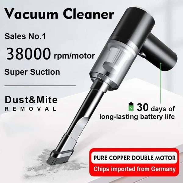 Powerful Wireless Car Vacuum Cleaner