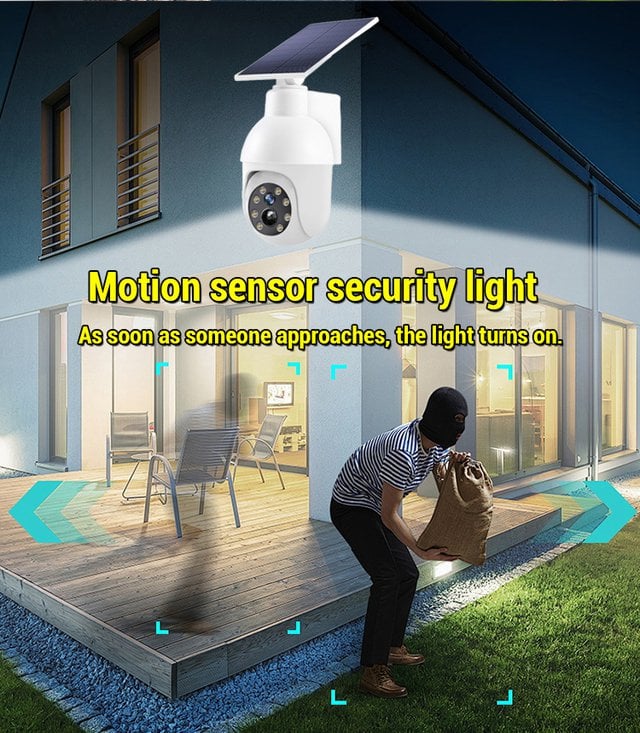⏰Last Day Sale 70% OFF - Solar-Powered Simulated Surveillance Camera Street Light