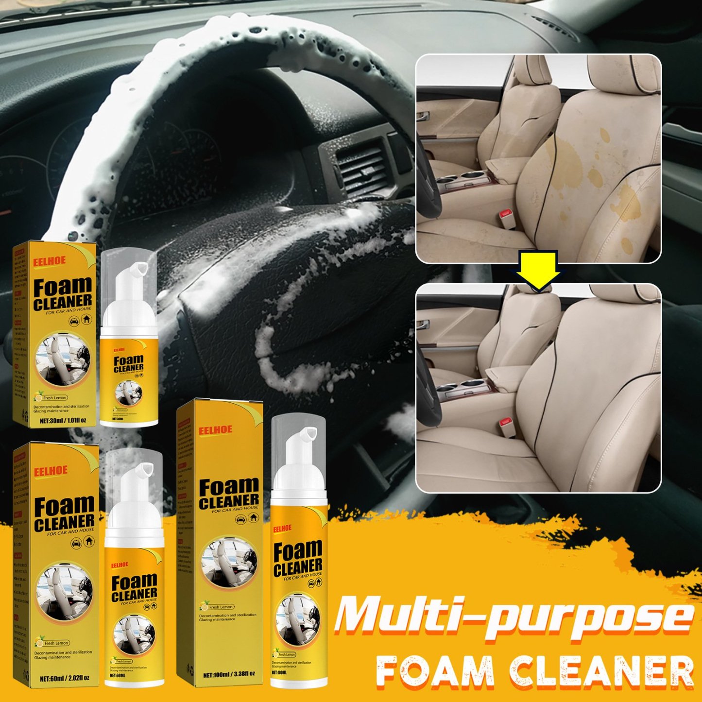 ❄️Winter Discount Frenzy Promotion-49% OFF-🧼Purpose Foam Cleaner