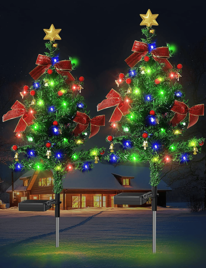 🔥Last Day 70%OFF-🎄Solar Christmas Trees Lights Outdoor Decoration Waterproof