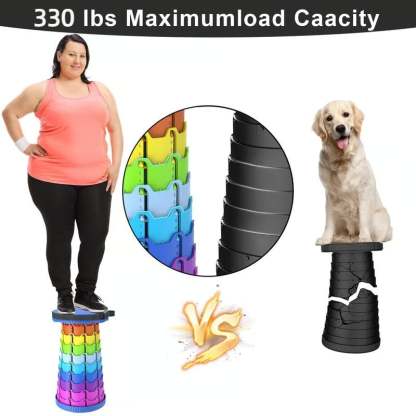 2025 Upgraded Heavy-Duty Collapsible Portable Stool