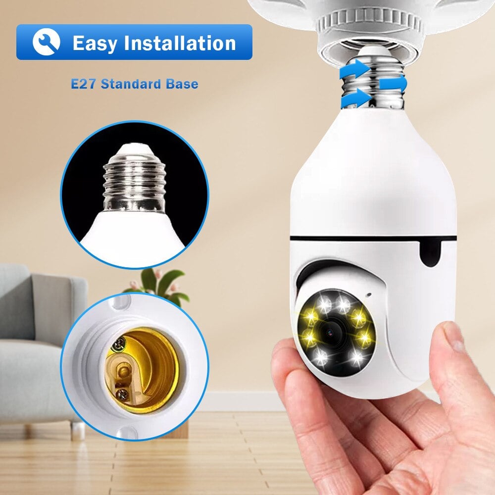 💥5G Wireless Wifi Light Bulb Security Camera 1080P HD-BUY 2 FREE SHIPPING