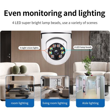 💥5G Wireless Wifi Light Bulb Security Camera 1080P HD-BUY 2 FREE SHIPPING